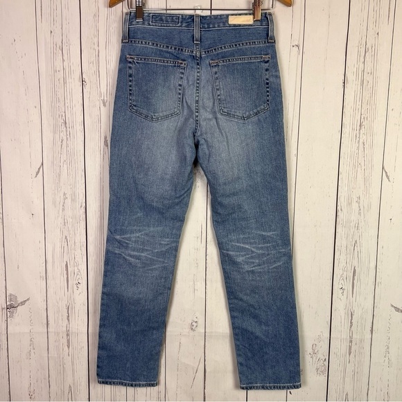 Adriano Goldschmied The Isabelle Denim Jean High Rise Straight Crop Slit Hem - Picture 6 of 10